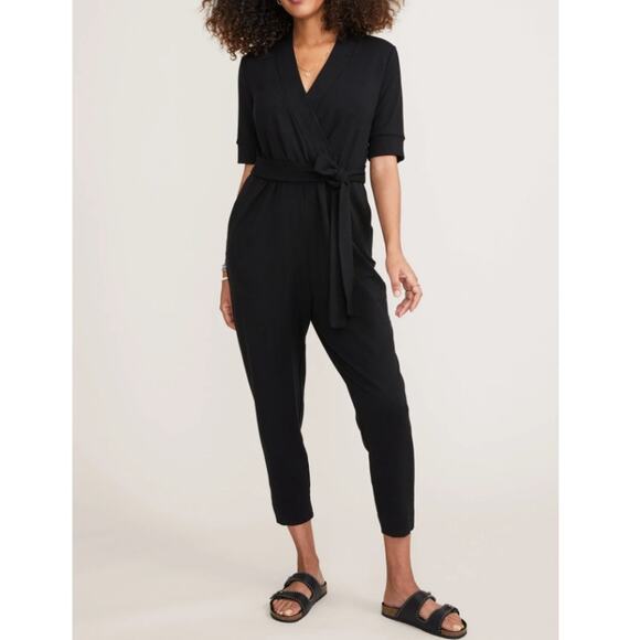 New HATCH ANTHROPOLOGIE Women's Black The Nurse-To-Errands Onesie Size L 10-12 - Picture 1 of 9
